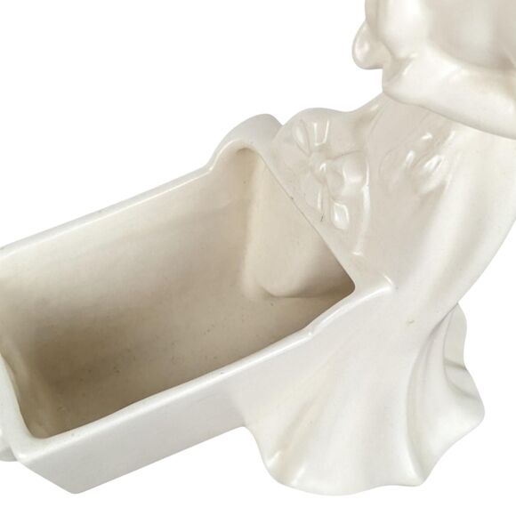 Vintage Royal Haeger Woman and Cradle Planter: Mid-Century Modern Ceramic Decor - Picture 3 of 7